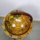 Meuble bar globe en bois sur roulette