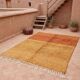Handmade natural wool rug size 2/3 m