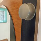 wall mirror on golden oak from the 60s 70x60cm