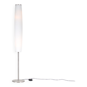 Lampadaire des années 2000 avec abat-jour en verre lait des Pays-Bas