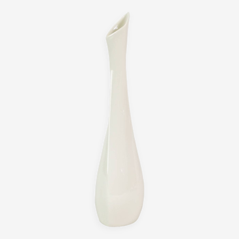 Vase minimaliste en porcelaine, Sgrafo Modern, par Peter Muller, années 1960