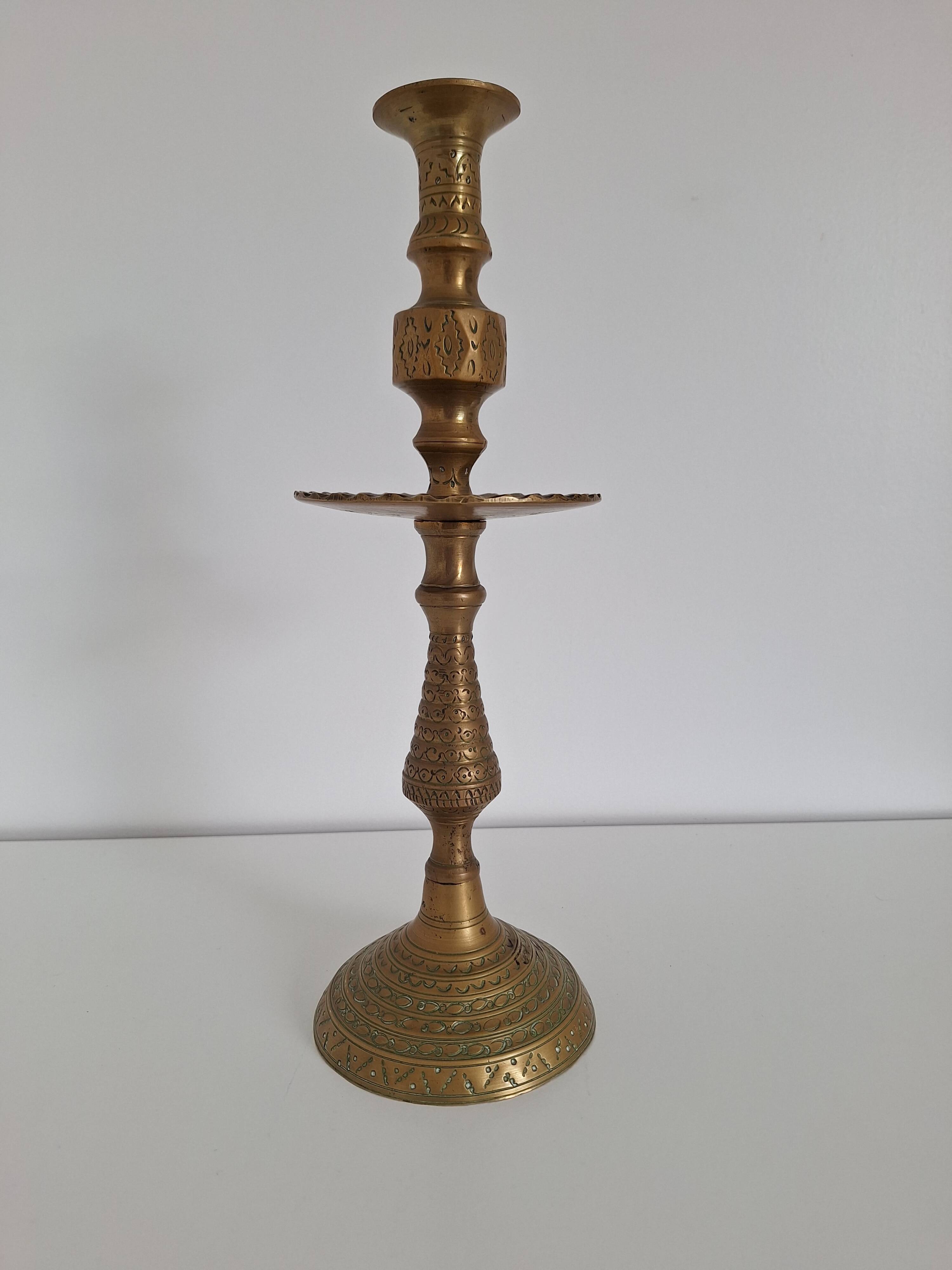 Vintage brass candle holder