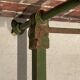 Green metal bed, 1 place