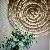 Wicker rattan top for wall decoration