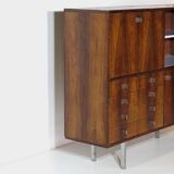 Vintage bookshelf in rosewood by Alfred Hendrickx for Belform, 1960.