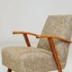 Vintage armchair modern design 1960 multicoloured