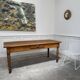Solid oak work table 1960s