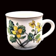 Set of 6 coffee cups and saucers Villeroy & Boch, vintage, Botanica