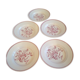 Hollow plates iron earth Lunéville KG carnation model