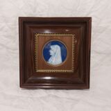 Limoges porcelain framed "The Virgin"