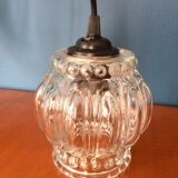 Chiseled glass hanging lamp