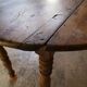 Round solid wood table 4 legs