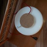 Opaline vintage round bedside lamp