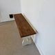 Vintage farmhouse bench made of solid wood