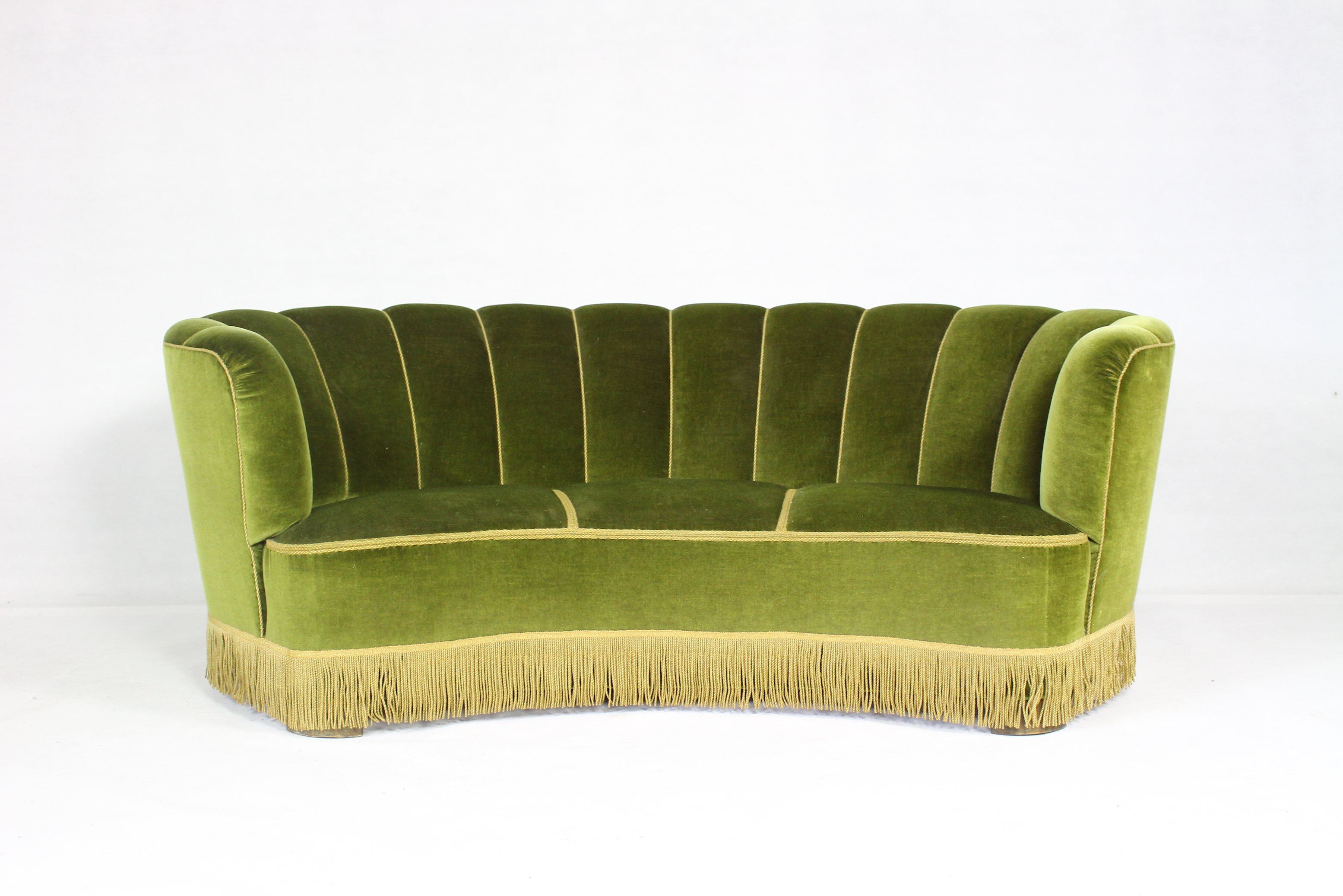 Danish curved banana sofa, 1940