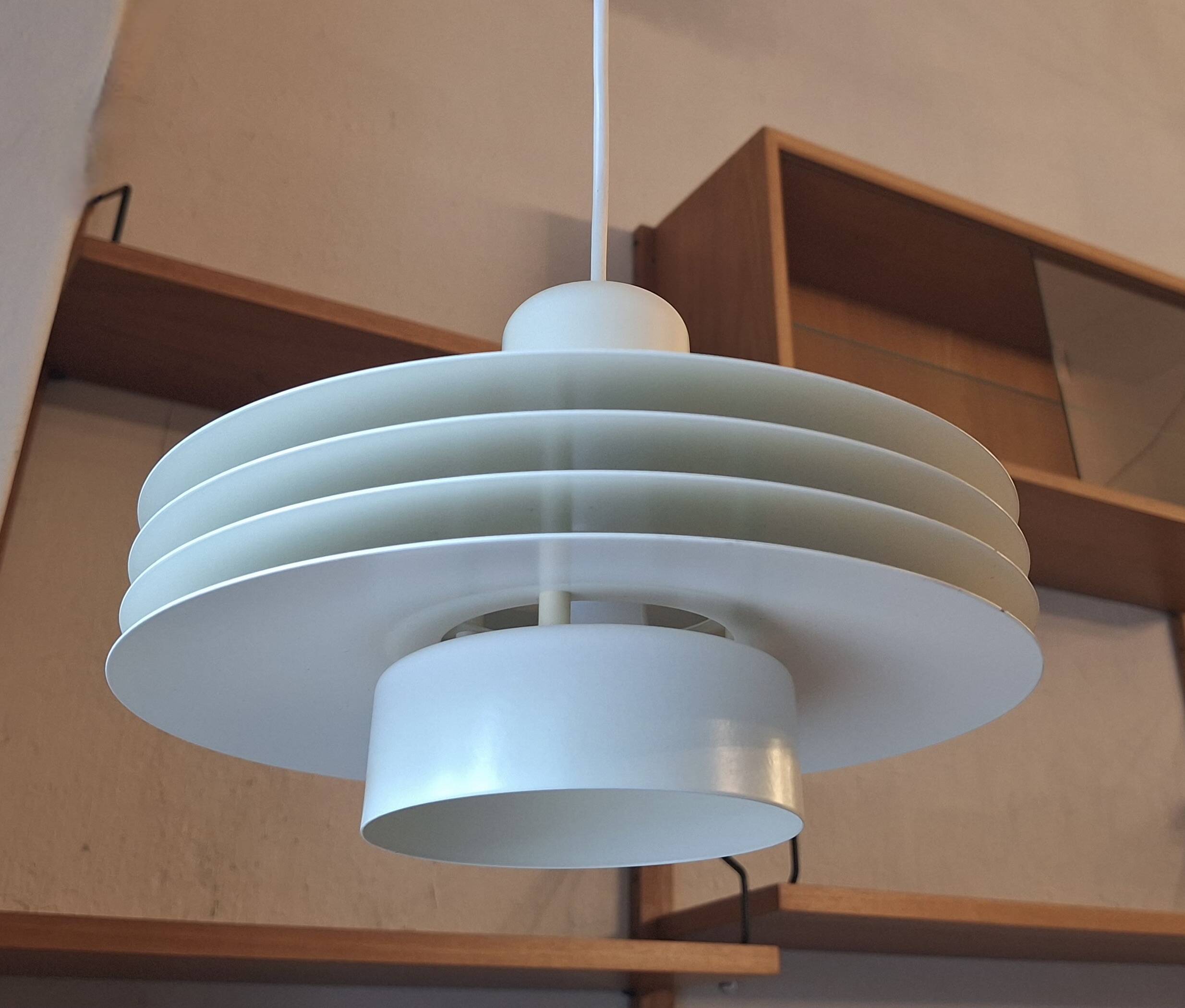 Stepped pendant lamp by Horn Belysnyng, Denmark 1980s