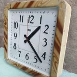 Old factory clock brown wall clock