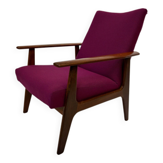 Fauteuil vintage Topform Easy Chair en teck 1960 Design