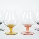 Set of cognac glasses, Italian design, 1970s, production: Italy