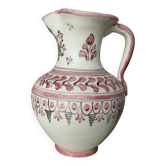 Signed "talavera" ceramic pitcher, Spain, 1950s-60s