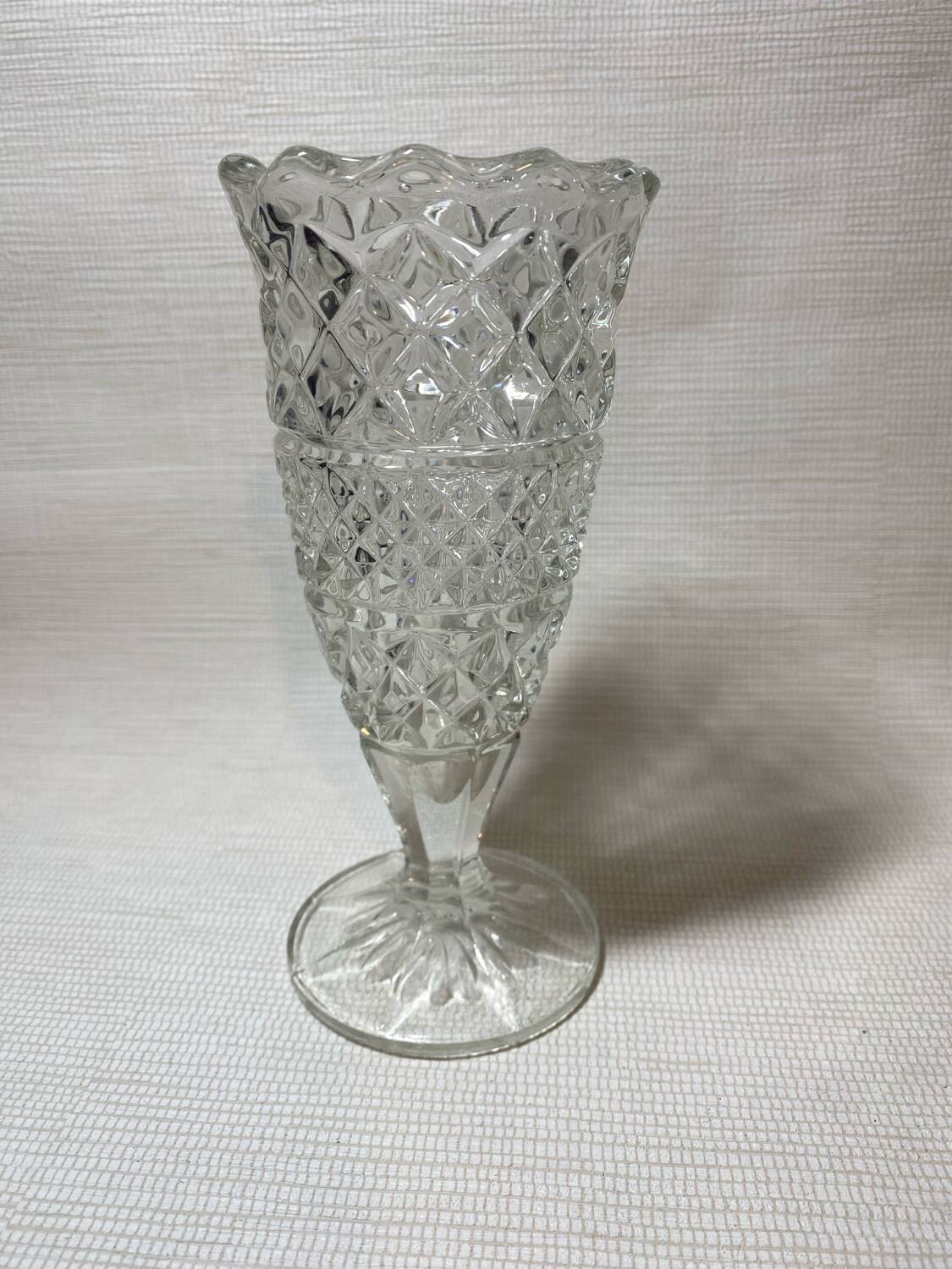 Glass vase size
