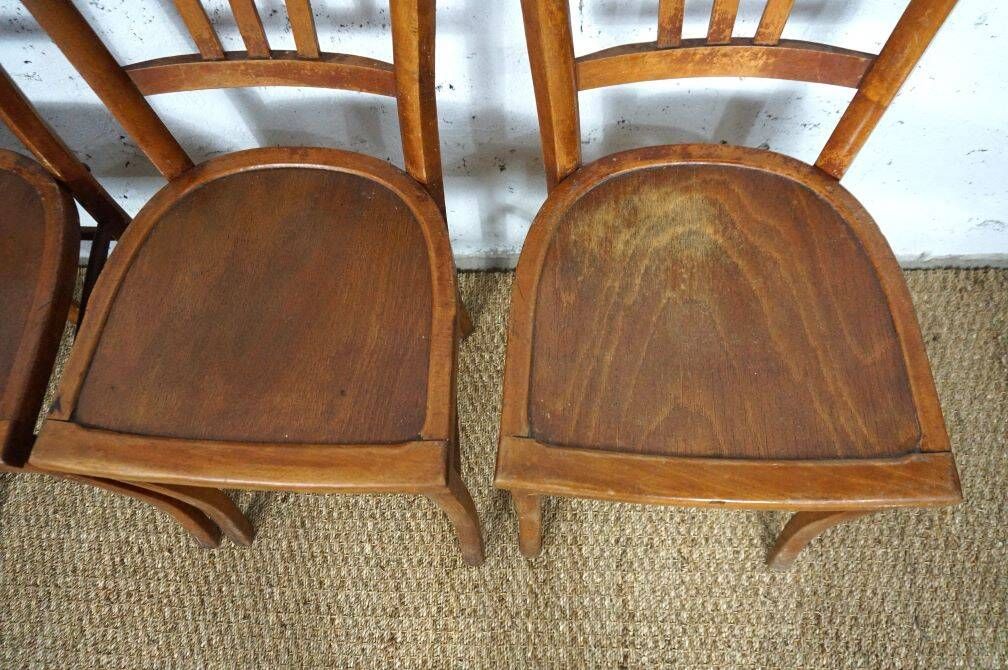 Set of 4 vintage Luterma-style bistro chairs from the 50s