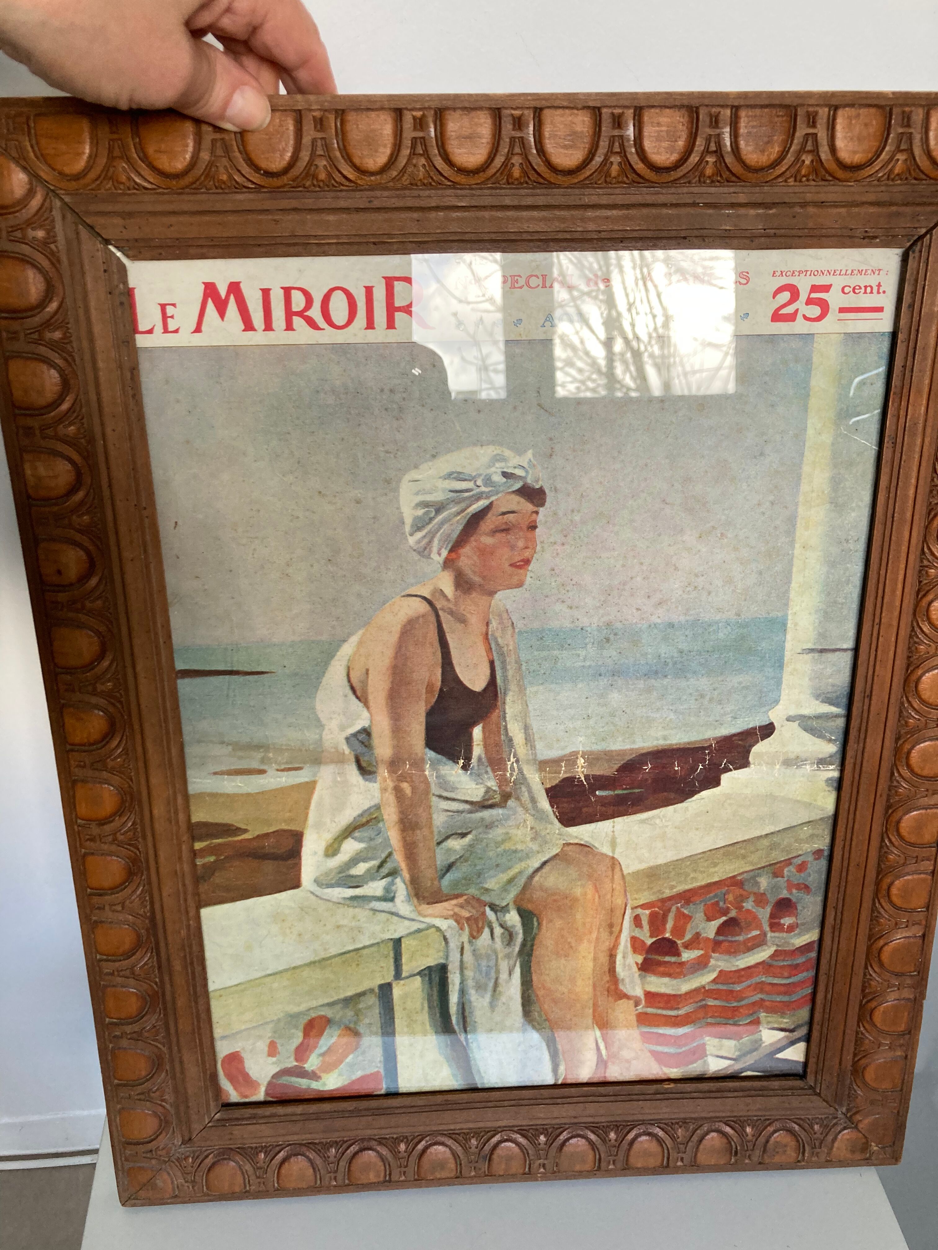 Art Deco wooden frame