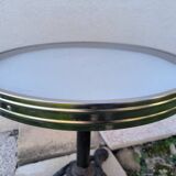 Vintage cast iron pedestal bistro table