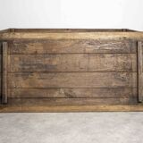 Old wooden farmhouse table