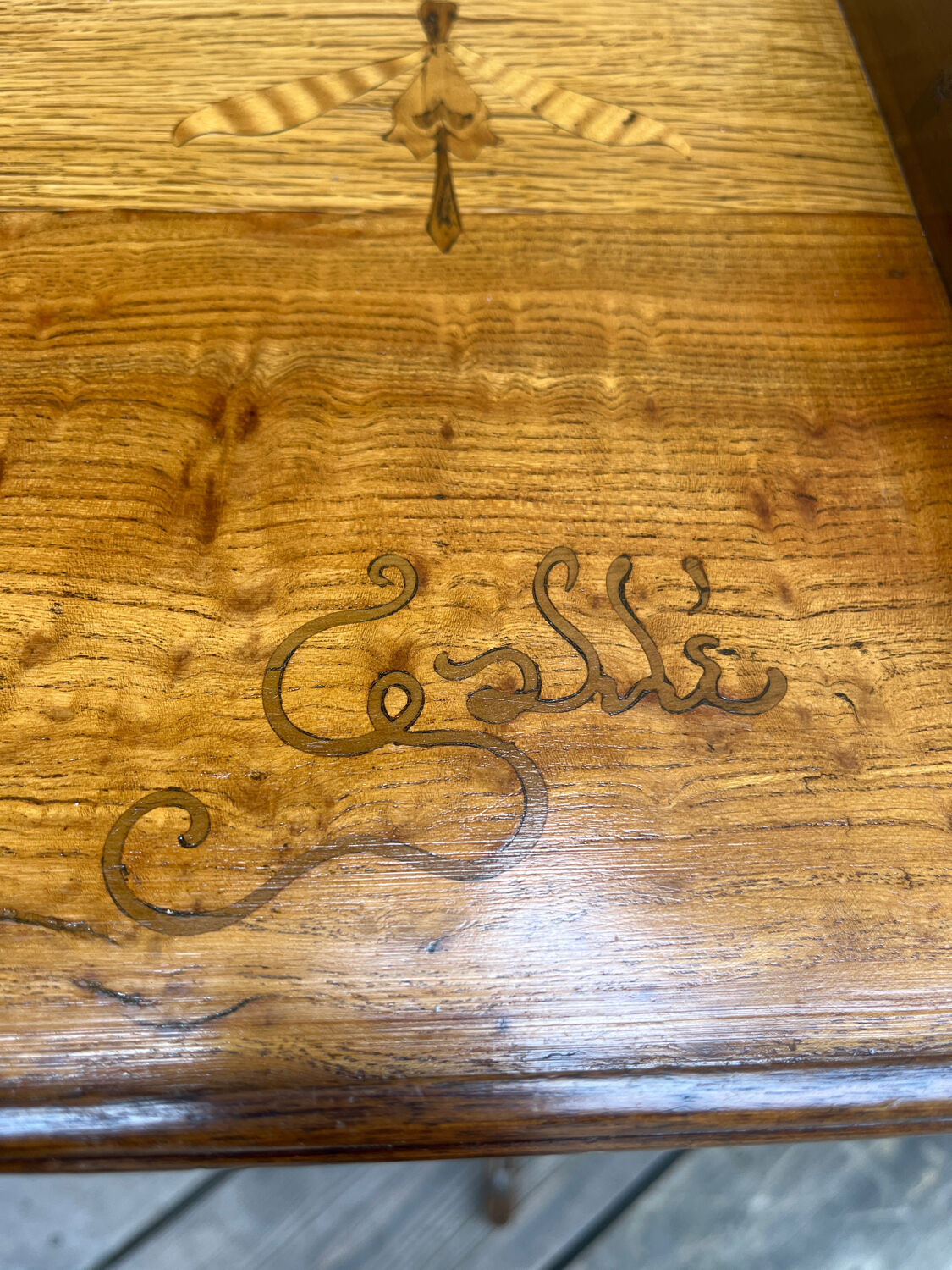 Tea table signed Gallé art nouveau era