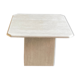 Square travertine coffee table, 1960s