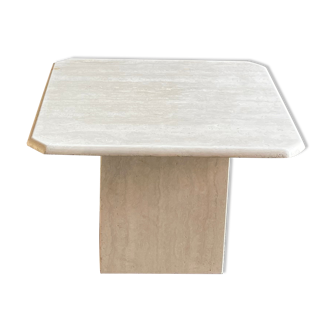 Square travertine coffee table, 1960s