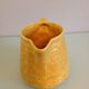 Yellow pitcher Sarreguemines Digoin vintage 60s slip