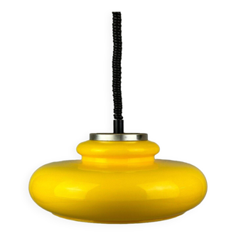 60s 70s ceiling lamp hanging lamp plastic chrome metal space age design