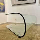 Designer glass coffee table