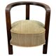 1930s Czech Art Deco Solid Oak Armchair