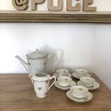 Tea or coffee service in Limoges porcelain