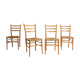 4 vintage Italian chairs, Otto Gerdau, Scandinavian style