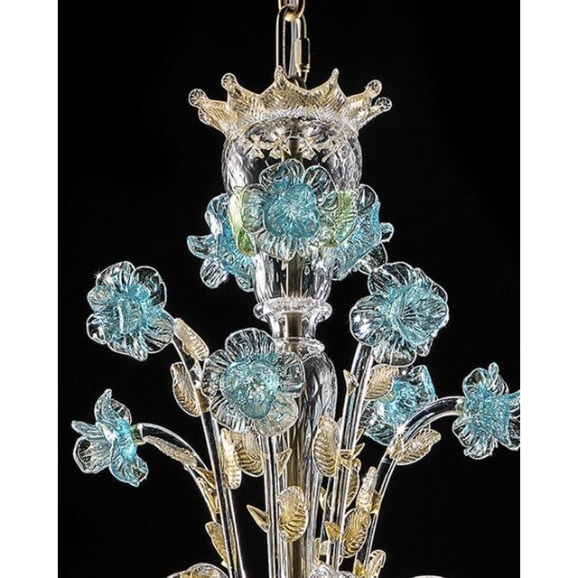 Early 21st century Murano glass chandelier