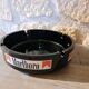Cendrier rond en verre noir support publicitaire Marlboro