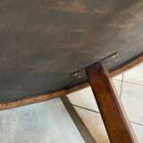 Round oval ceramic coffee table by Barrois Vallauris, 1960, herbarium model