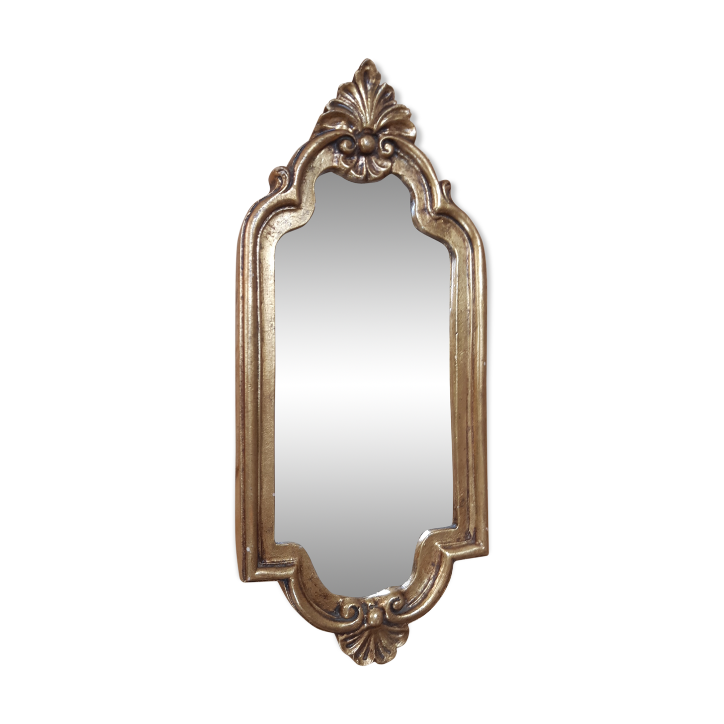 Small Golden mirror 16x37cm