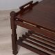 Vintage 1960s coffee table with pull-out tray, Italian design