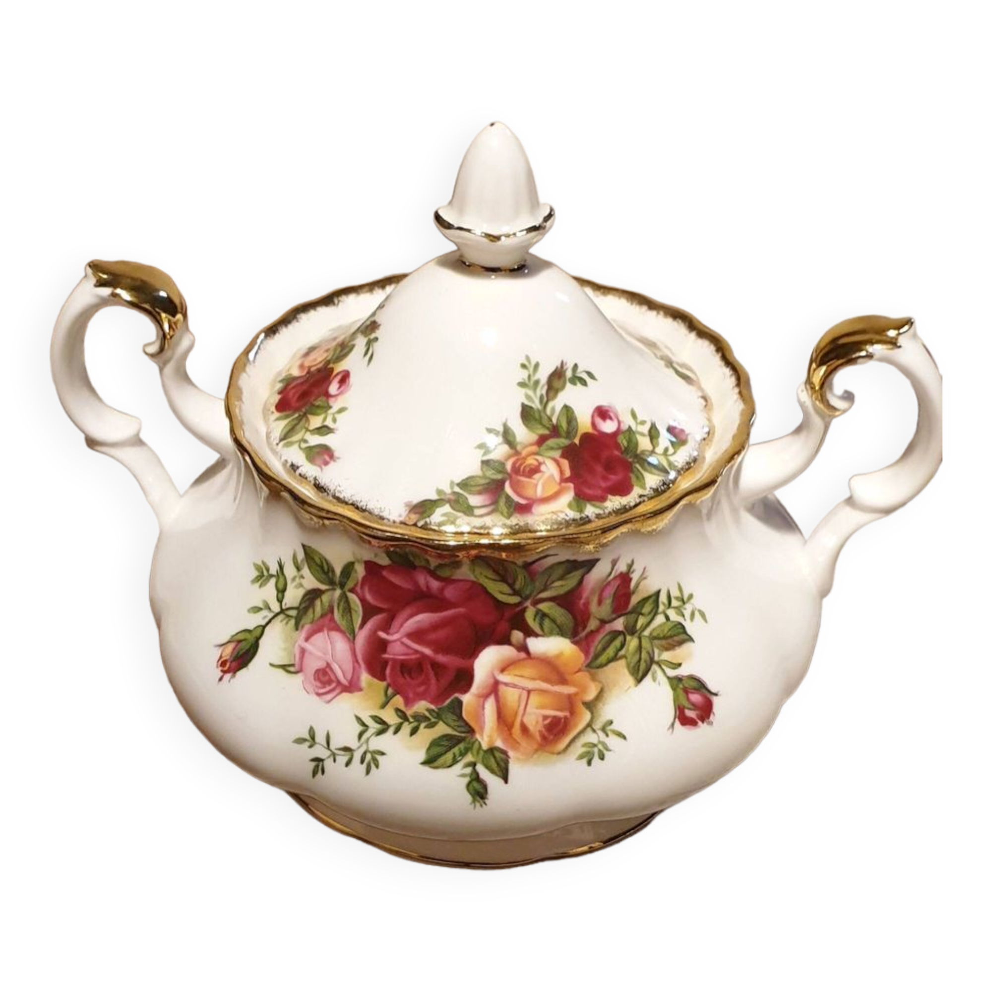 Old country roses sugar bowl - royal albert -