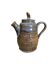 Small glazed stoneware teapot with lid – utilitarian ceramics, France, 20th century