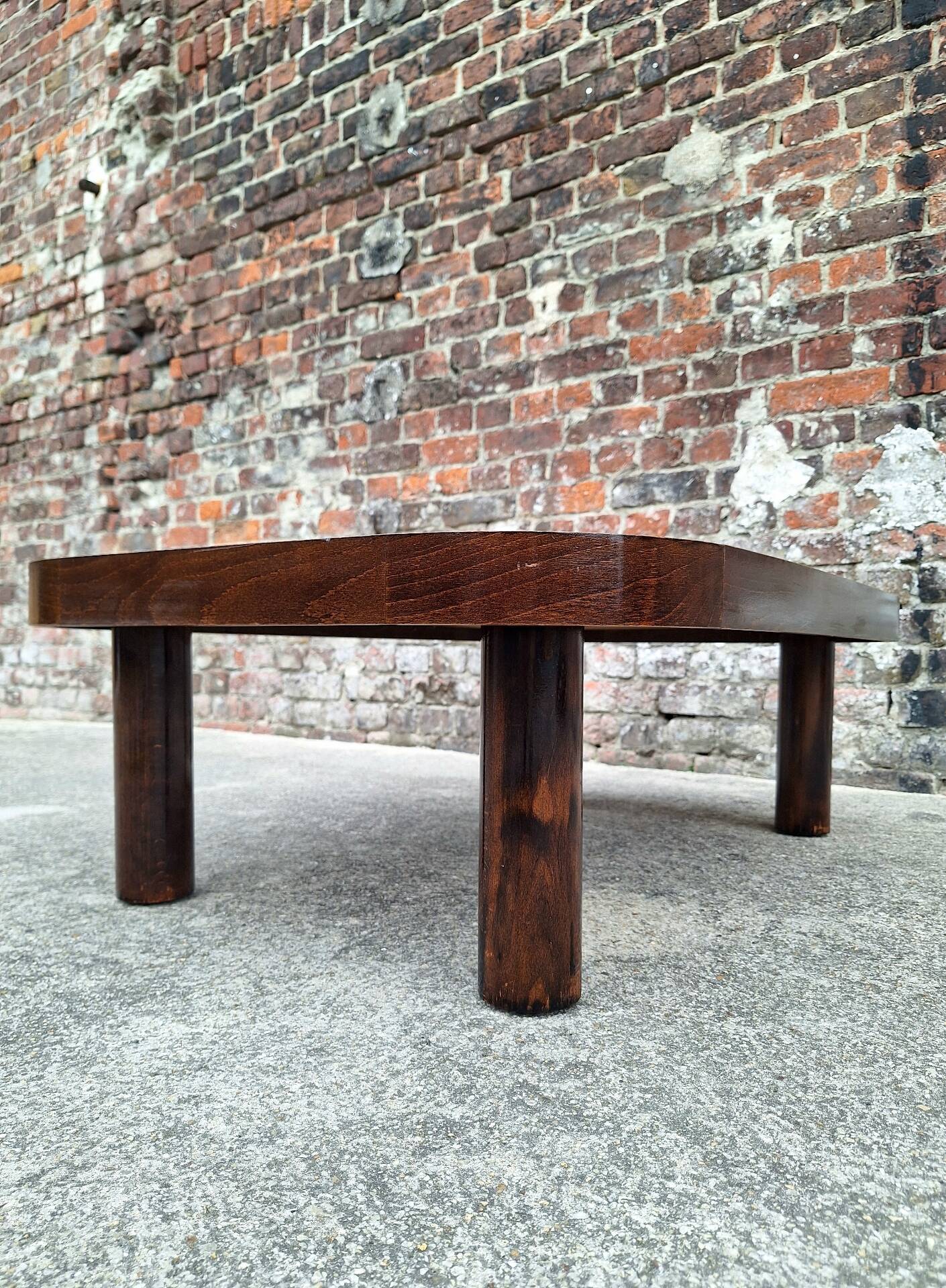 Roger Capron, vintage coffee table with ceramic top, design furniture.