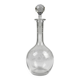 Engraved crystal carafe from the late 19th to early 20th century.