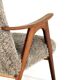 Mid century Armchair brown doodle - fully restored one of a kind piece