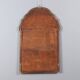 Antique walnut mirror with mercury glass, Italy, 19th century