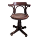 Fauteuil pivotant vintage en bois courbé